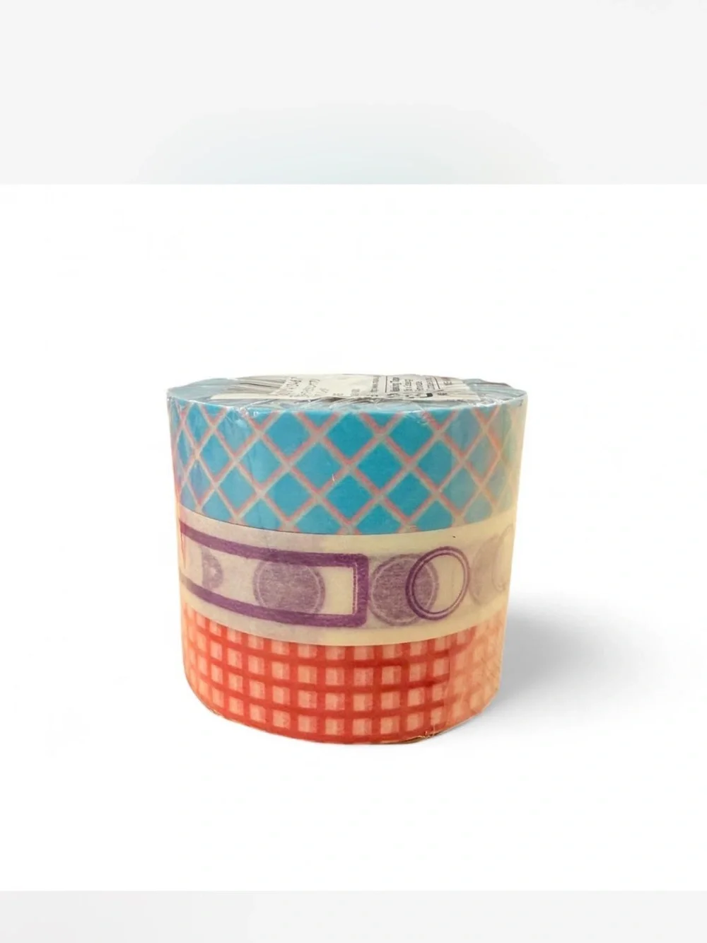Mark’s blue red grid pattern Japanese Washi Tape set of 3